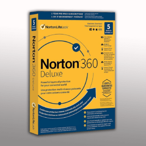 Norton 360 Deluxe 1 user 5 devices 12 MO annual license